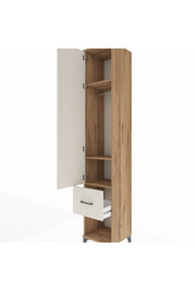 Hyperion Dolap 3 Raflı Tek Çekmeceli Tek Askılı 44x44x243 - S64M107V7B