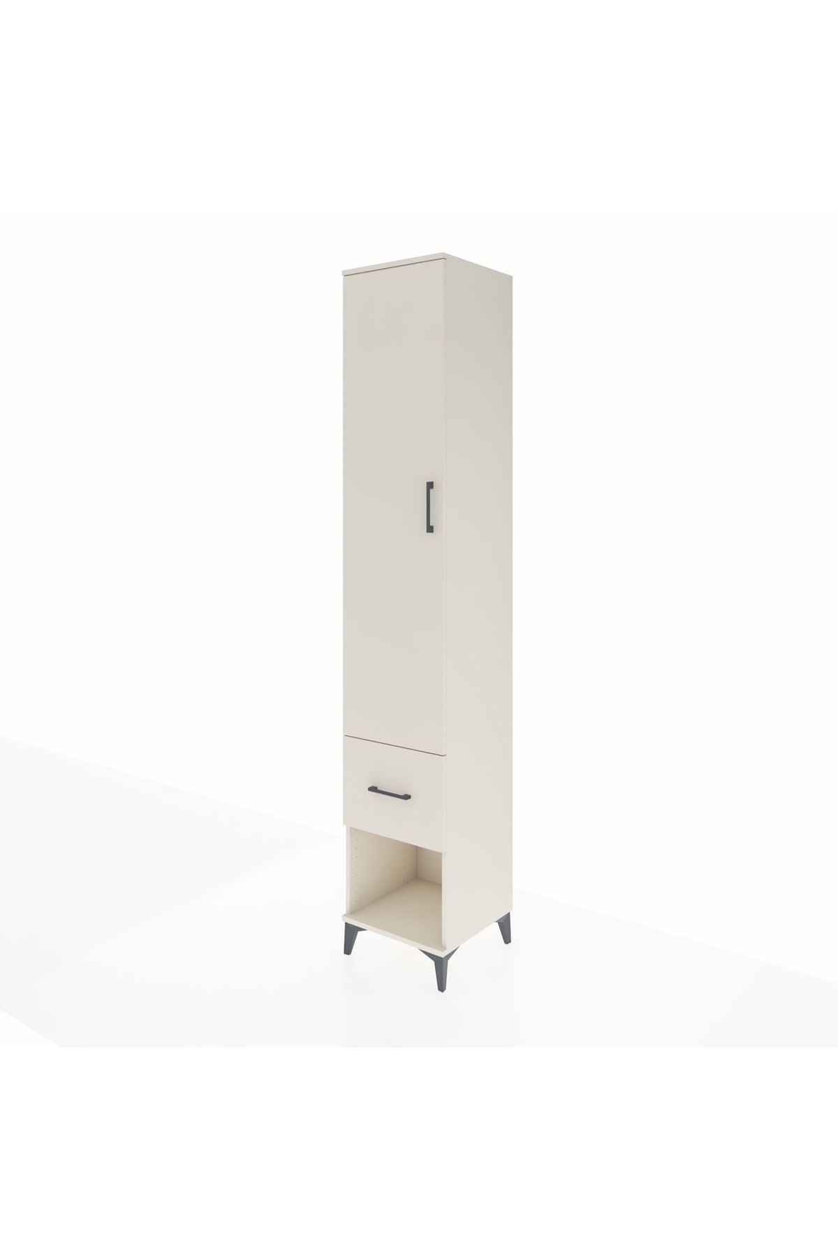 Hyperion Dolap 5 Raflı Tek Çekmeceli Tek Kapaklı 44x44x243 - S64M108V1B