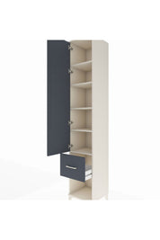 Hyperion Dolap 5 Raflı Tek Çekmeceli Tek Kapaklı 44x44x243 - S64M108V2B
