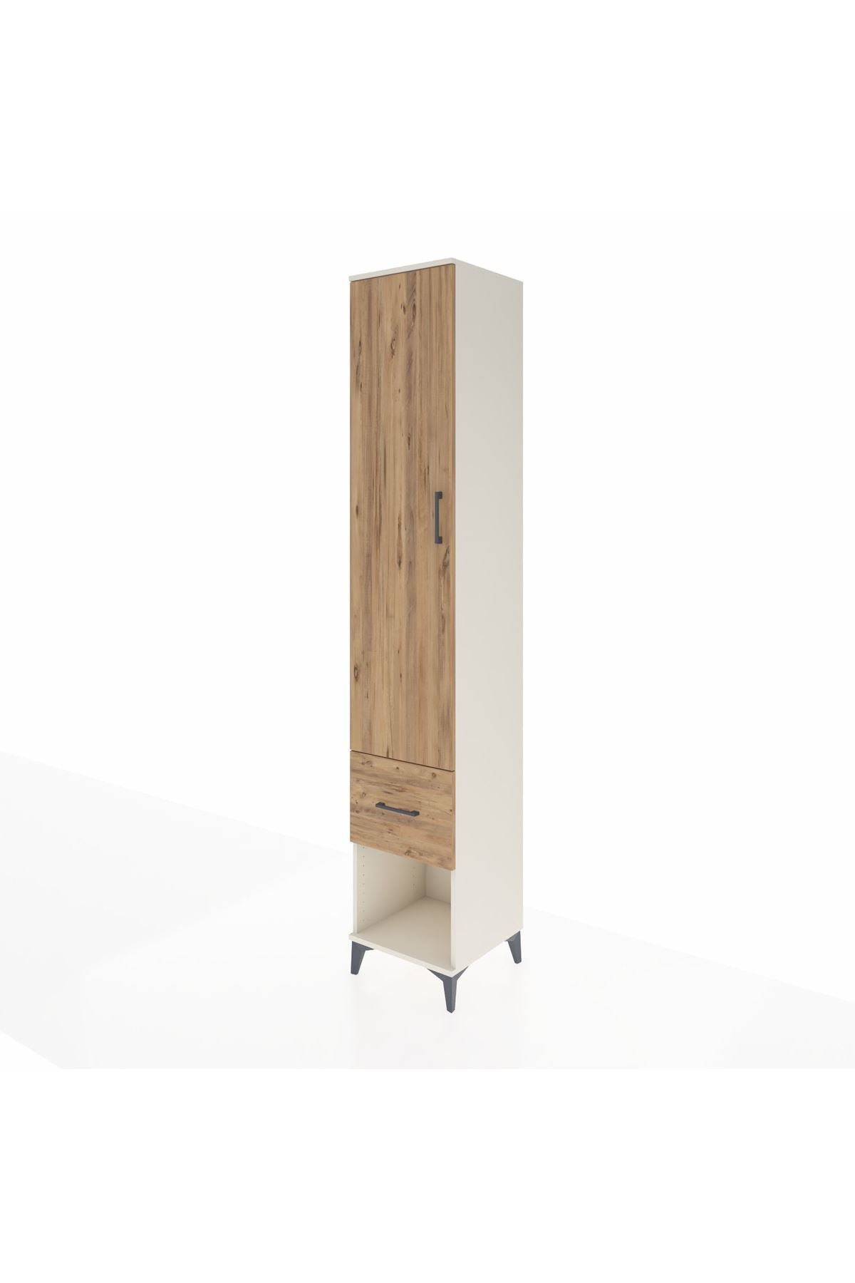Hyperion Dolap 5 Raflı Tek Çekmeceli Tek Kapaklı 44x44x243 - S64M108V3B