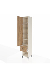 Hyperion Dolap 5 Raflı Tek Çekmeceli Tek Kapaklı 44x44x243 - S64M108V3B