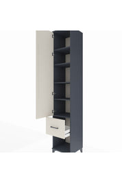 Hyperion Dolap 5 Raflı Tek Çekmeceli Tek Kapaklı 44x44x243 - S64M108V4B