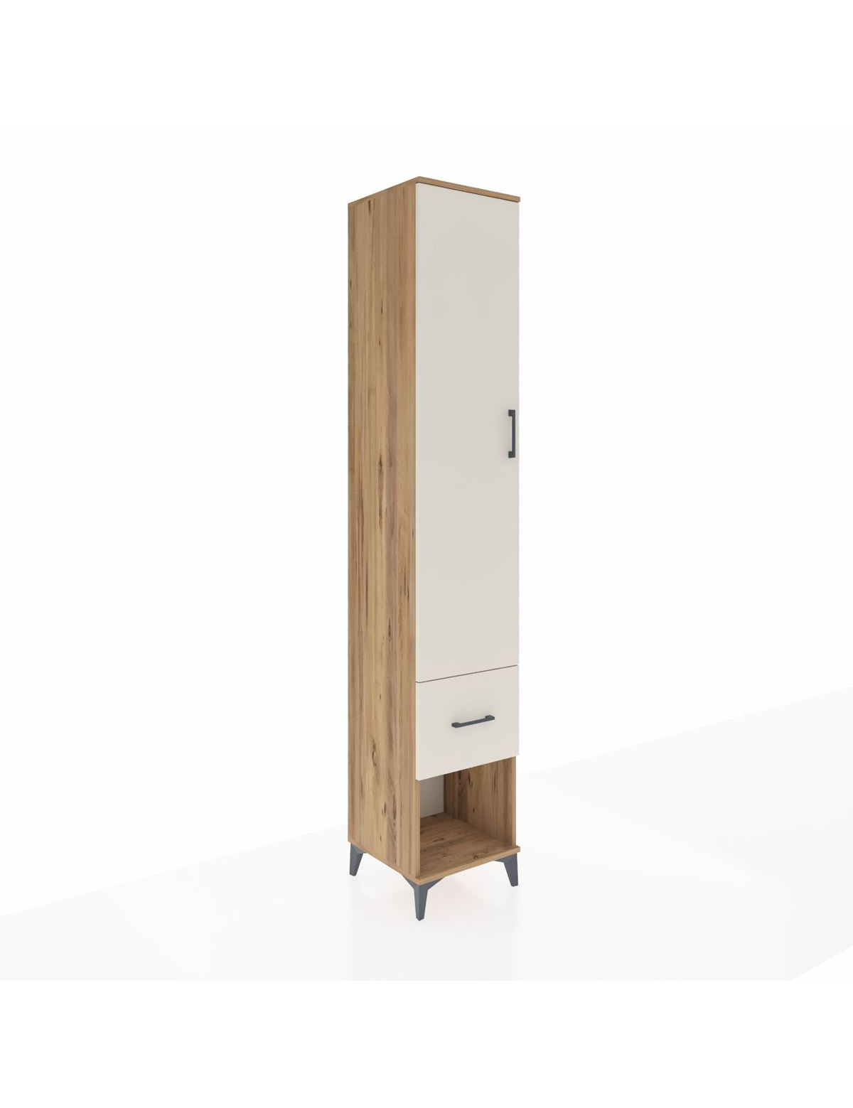 Hyperion Dolap 5 Raflı Tek Çekmeceli Tek Kapaklı 44x44x243 - S64M108V7B