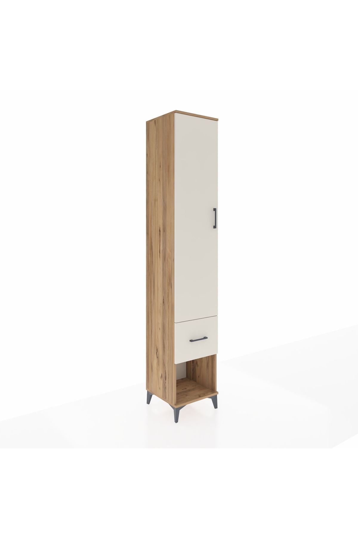 Hyperion Dolap 5 Raflı Tek Çekmeceli Tek Kapaklı 44x44x243 - S64M108V7B
