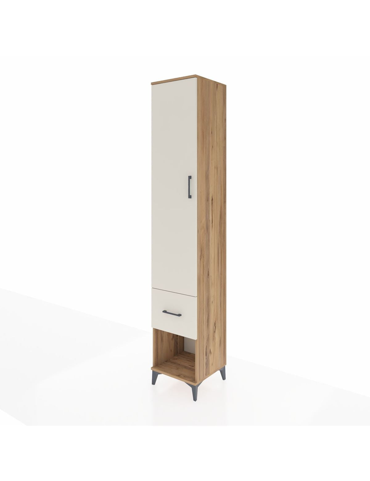 Hyperion Dolap 5 Raflı Tek Çekmeceli Tek Kapaklı 44x44x243 - S64M108V7B