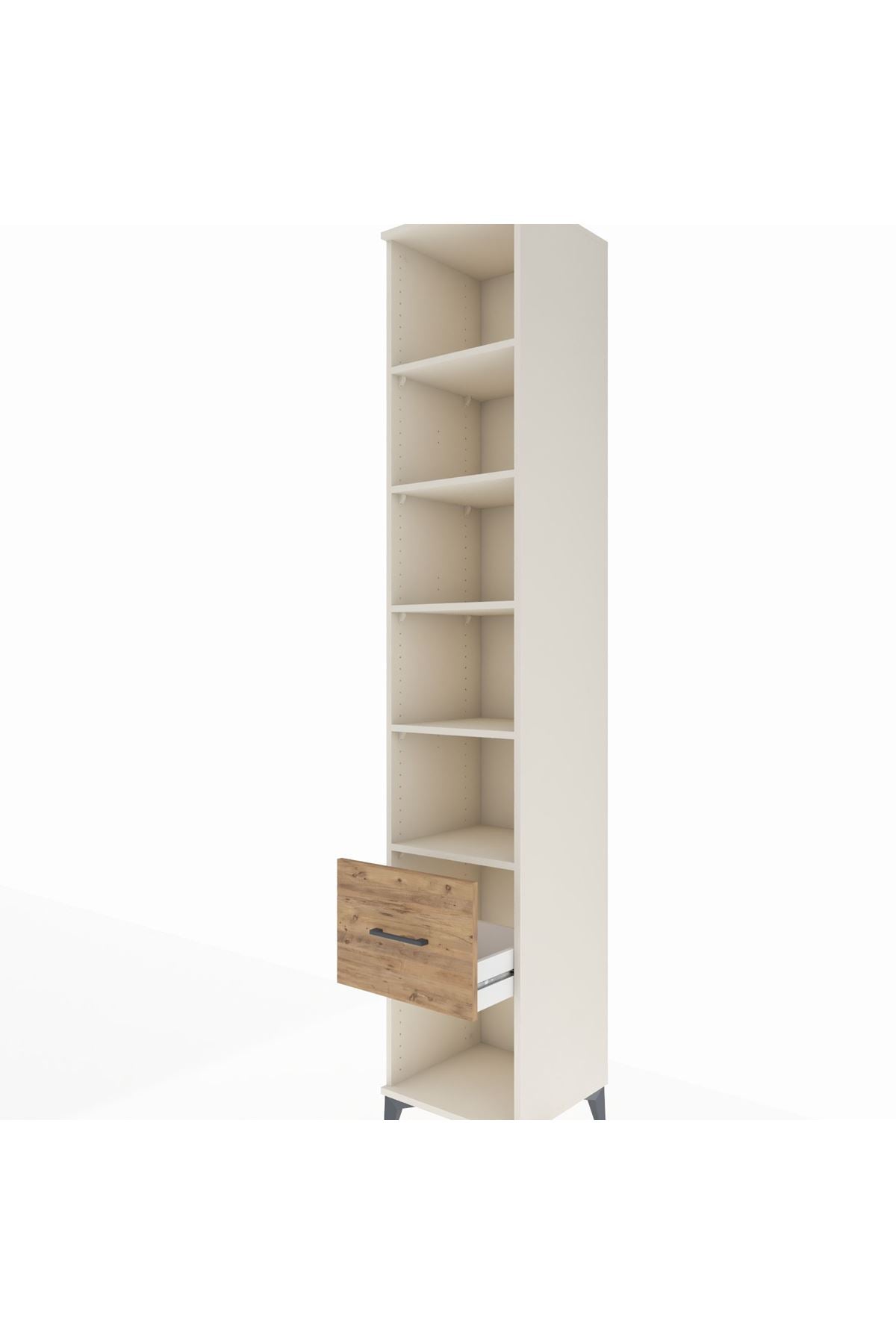 Hyperion Dolap 5 Raflı Tek Çekmeceli 44x44x243 - S64M109V3B
