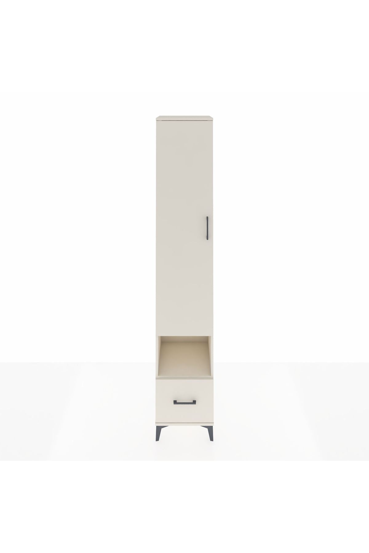 Hyperion Dolap 4 Raflı Tek Çekmeceli Tek Askılı 44x44x243 - S64M110V1B