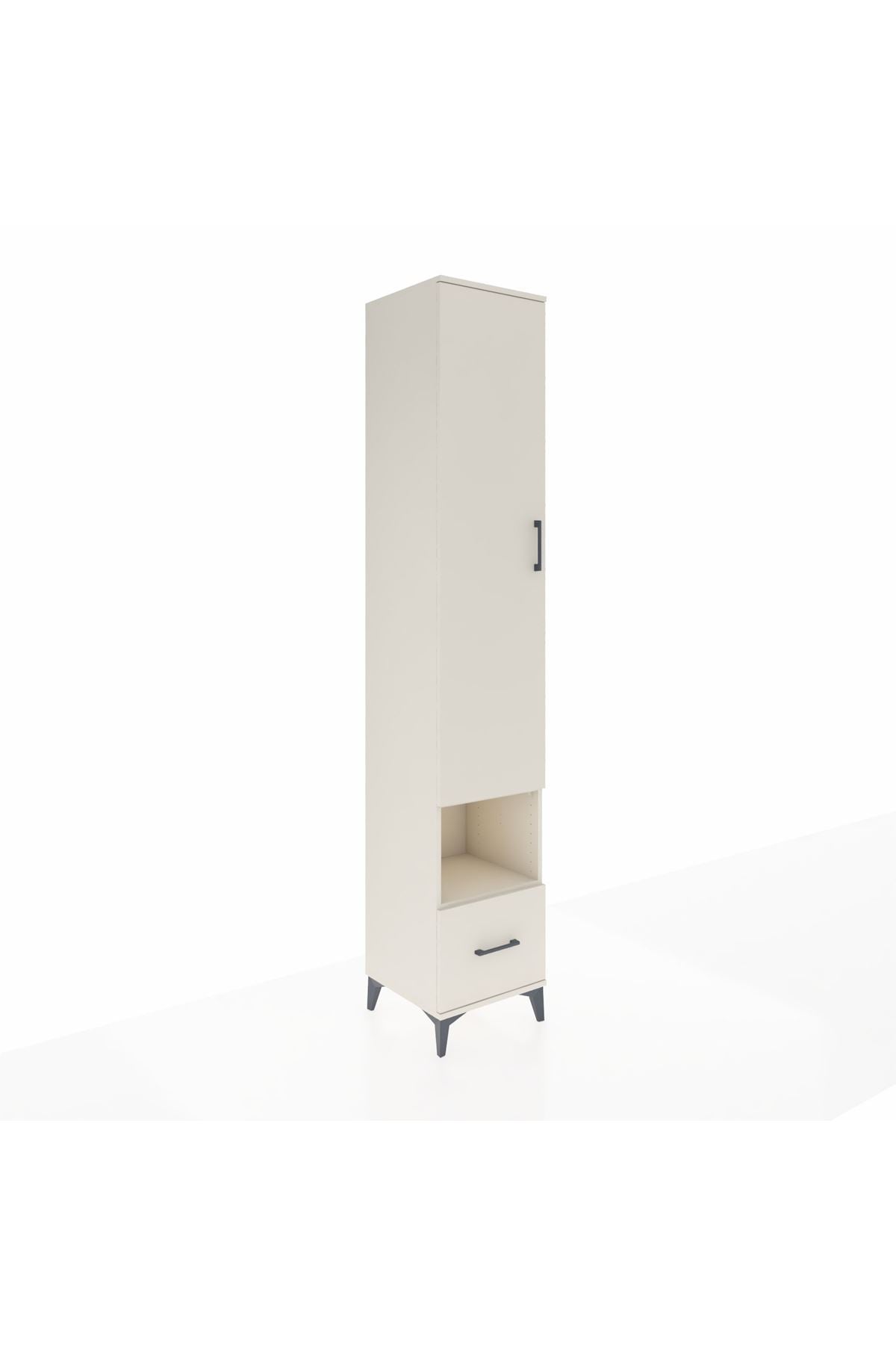 Hyperion Dolap 4 Raflı Tek Çekmeceli Tek Askılı 44x44x243 - S64M110V1B