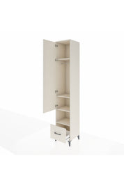 Hyperion Dolap 4 Raflı Tek Çekmeceli Tek Askılı 44x44x243 - S64M110V1B