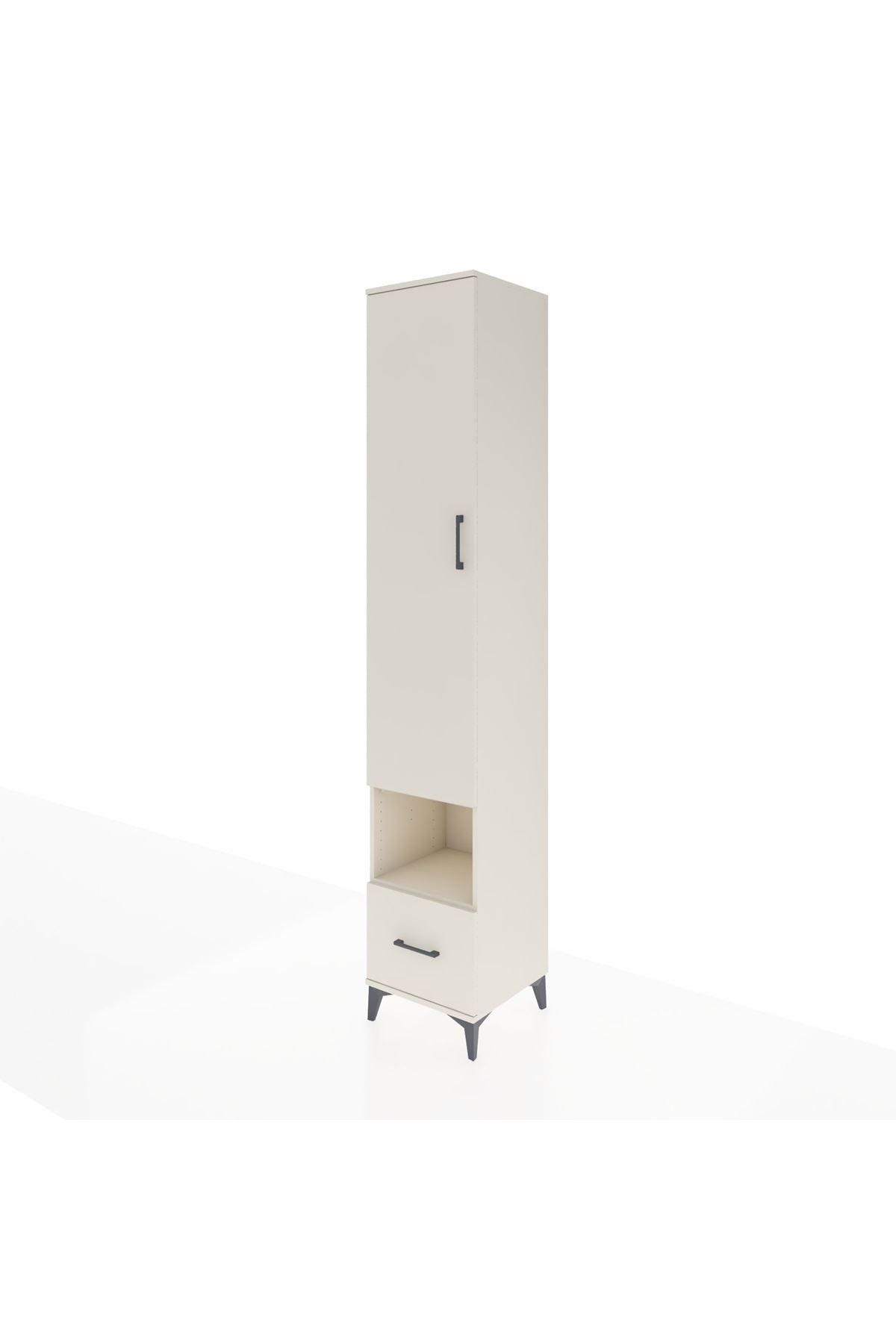 Hyperion Dolap 4 Raflı Tek Çekmeceli Tek Askılı 44x44x243 - S64M110V1B