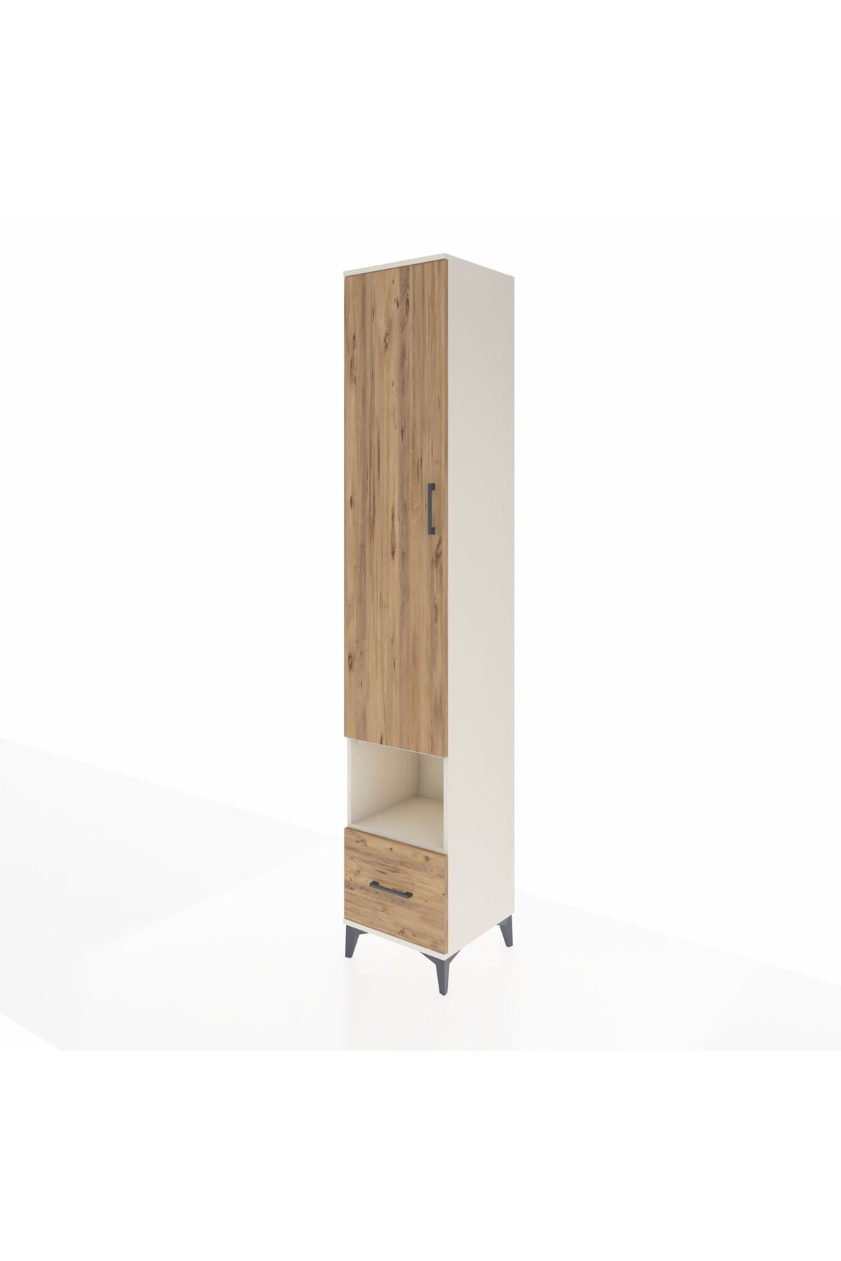 Hyperion Dolap 4 Raflı Tek Çekmeceli Tek Askılı 44x44x243 - S64M110V3B
