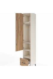 Hyperion Dolap 4 Raflı Tek Çekmeceli Tek Askılı 44x44x243 - S64M110V3B