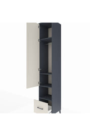 Hyperion Dolap 4 Raflı Tek Çekmeceli Tek Askılı 44x44x243 - S64M110V4B