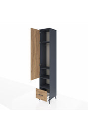 Hyperion Dolap 4 Raflı Tek Çekmeceli Tek Askılı 44x44x243 - S64M110V6B