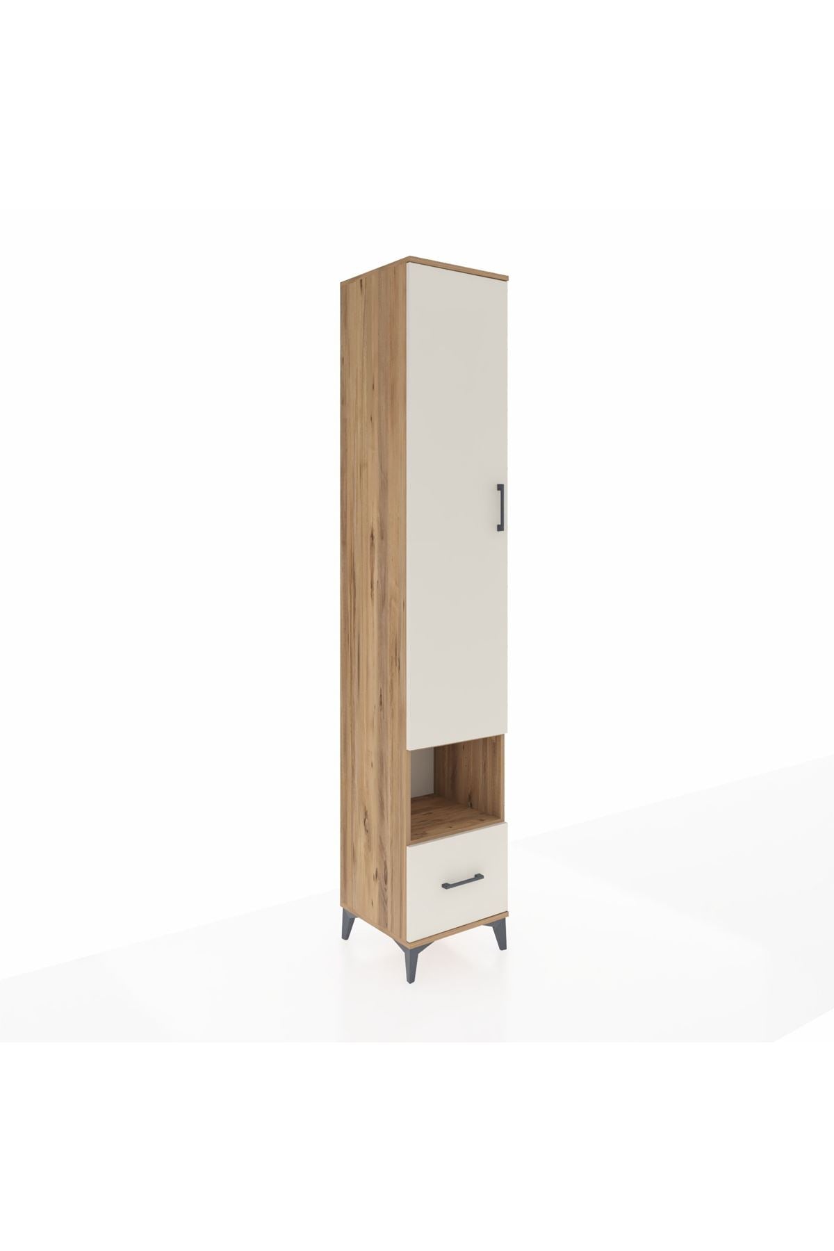 Hyperion Dolap 4 Raflı Tek Çekmeceli Tek Askılı 44x44x243 - S64M110V7B