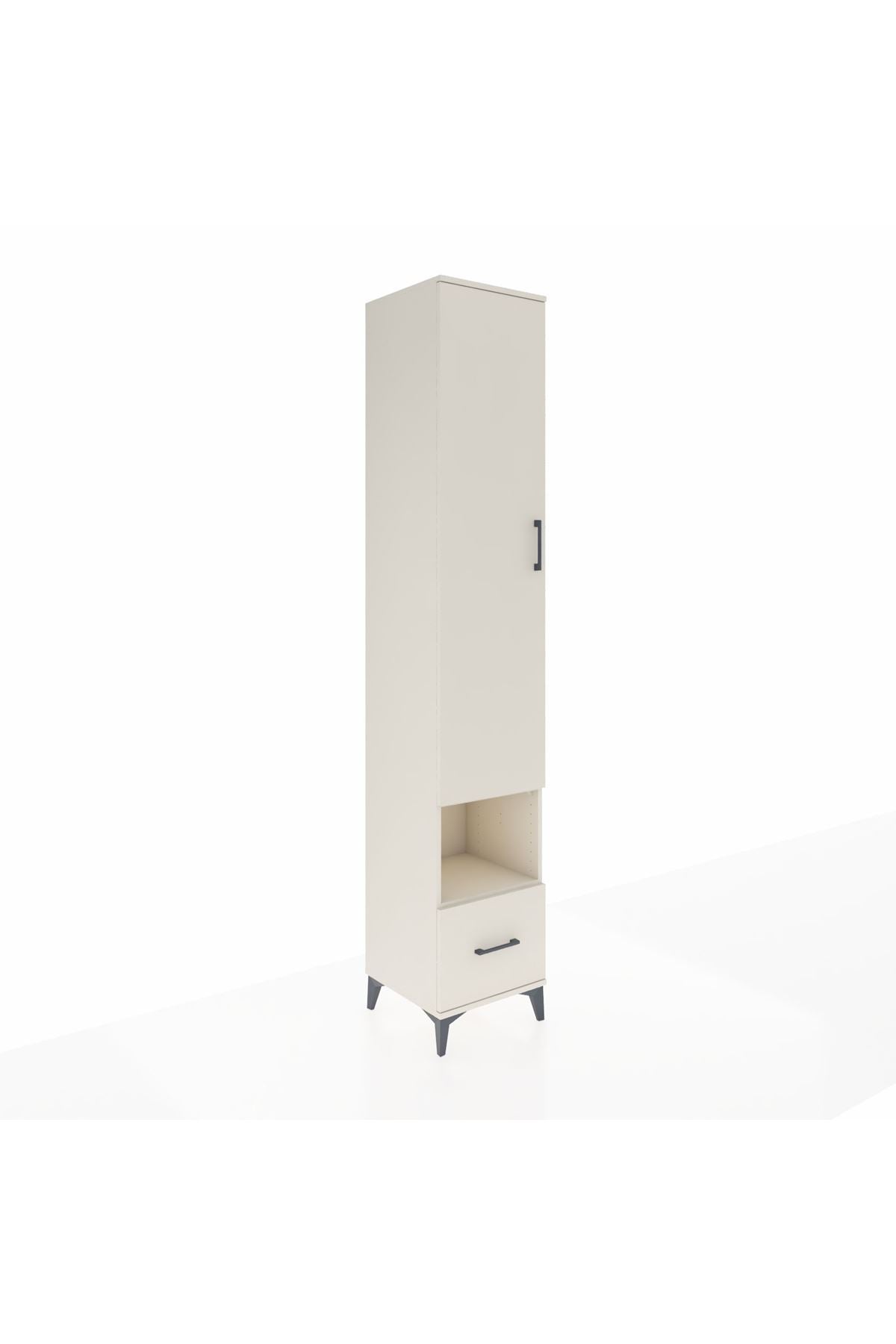 Hyperion Dolap 6 Raflı Tek Çekmeceli Tek Kapaklı 44x44x243 - S64M111V1B
