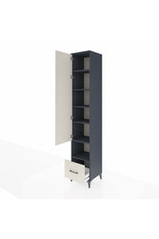 Hyperion Dolap 6 Raflı Tek Çekmeceli Tek Kapaklı 44x44x243 - S64M111V4B