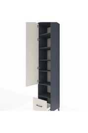 Hyperion Dolap 6 Raflı Tek Çekmeceli Tek Kapaklı 44x44x243 - S64M111V4B