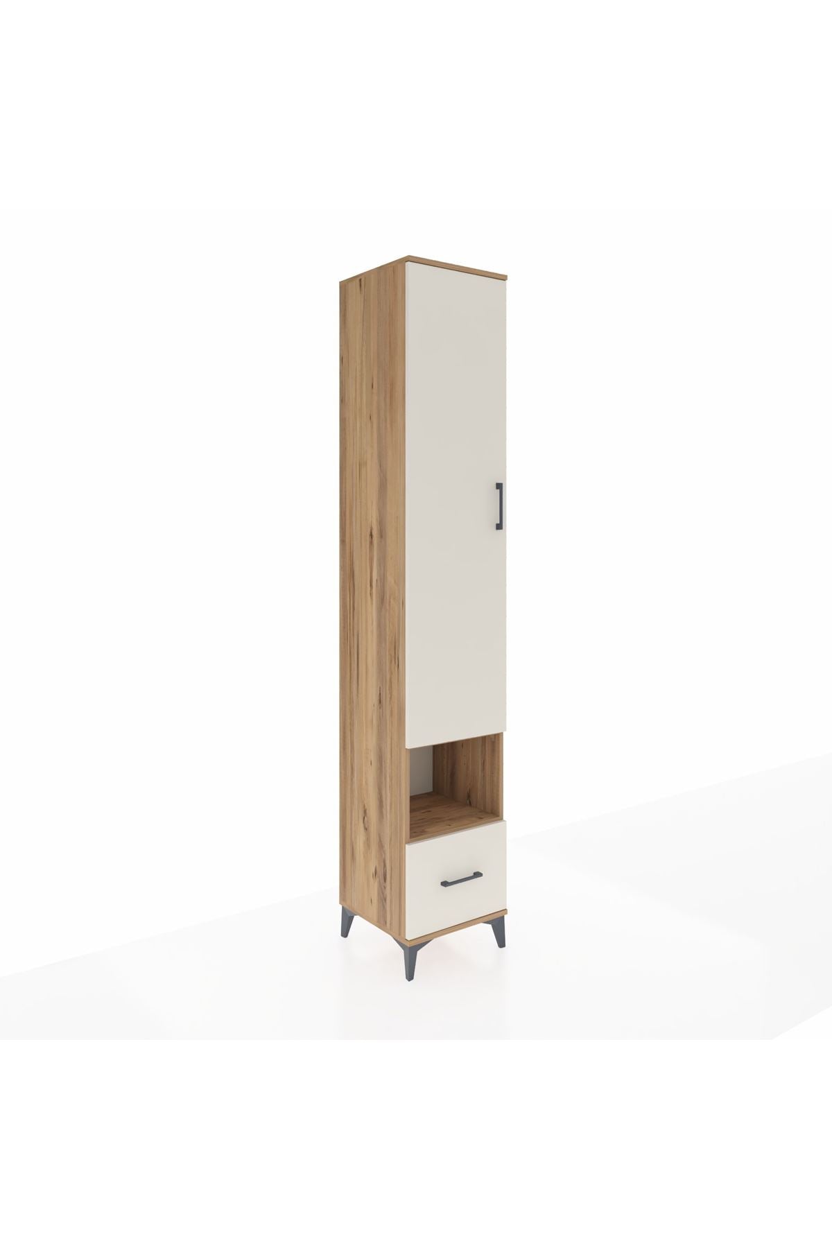 Hyperion Dolap 6 Raflı Tek Çekmeceli Tek Kapaklı 44x44x243 - S64M111V7B