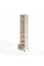 Hyperion Dolap 6 Raflı Tek Çekmeceli 44x44x243 - S64M112V3B