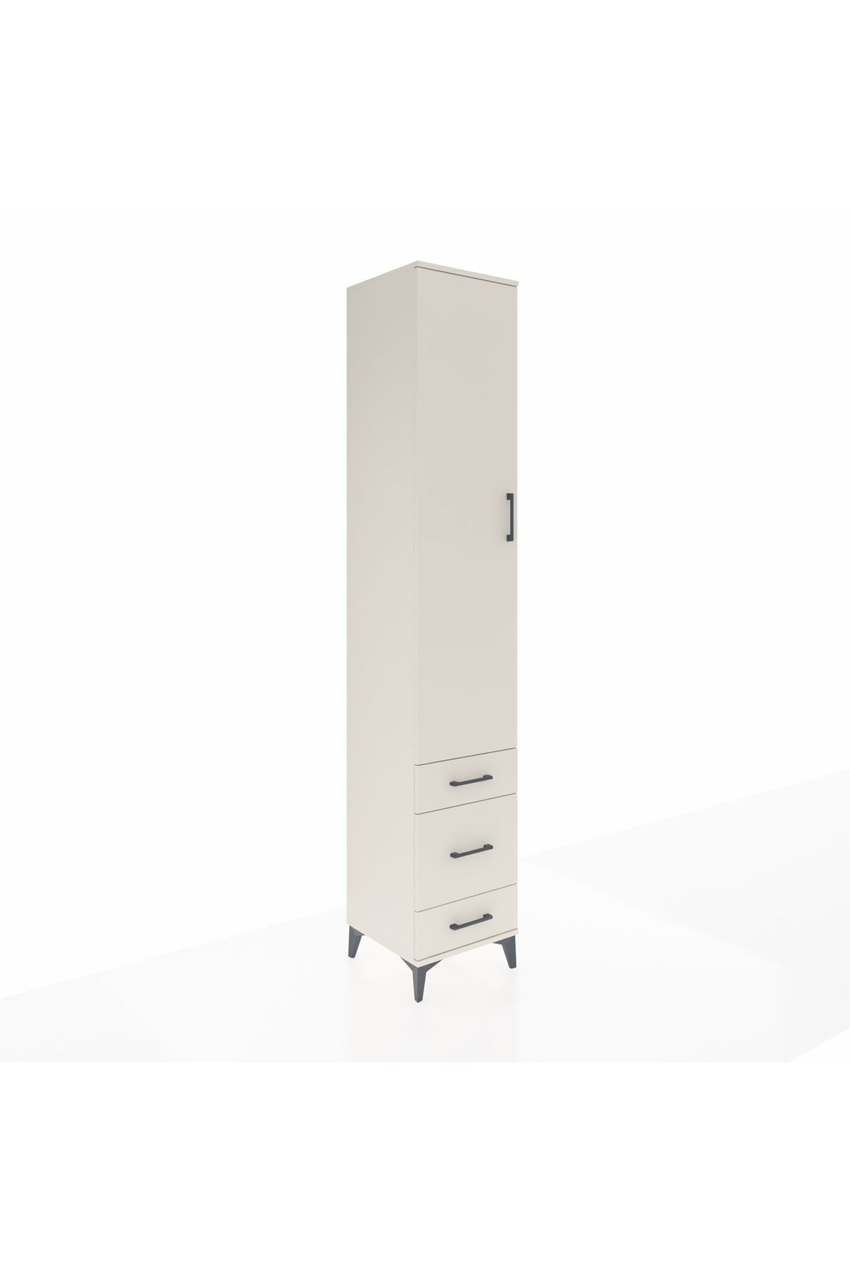 Hyperion Dolap 3 Raflı 3 Çekmeceli Tek Askılı 44x44x243 - S64M113V1B