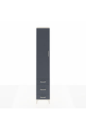 Hyperion Dolap 3 Raflı 3 Çekmeceli Tek Askılı 44x44x243 - S64M113V2B