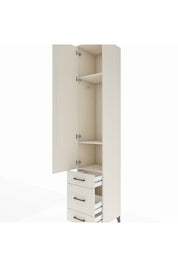Hyperion Dolap 3 Raflı 3 Çekmeceli Tek Askılı 44x44x243 - S64M113V1B