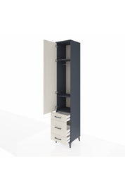 Hyperion Dolap 3 Raflı 3 Çekmeceli Tek Askılı 44x44x243 - S64M113V4B