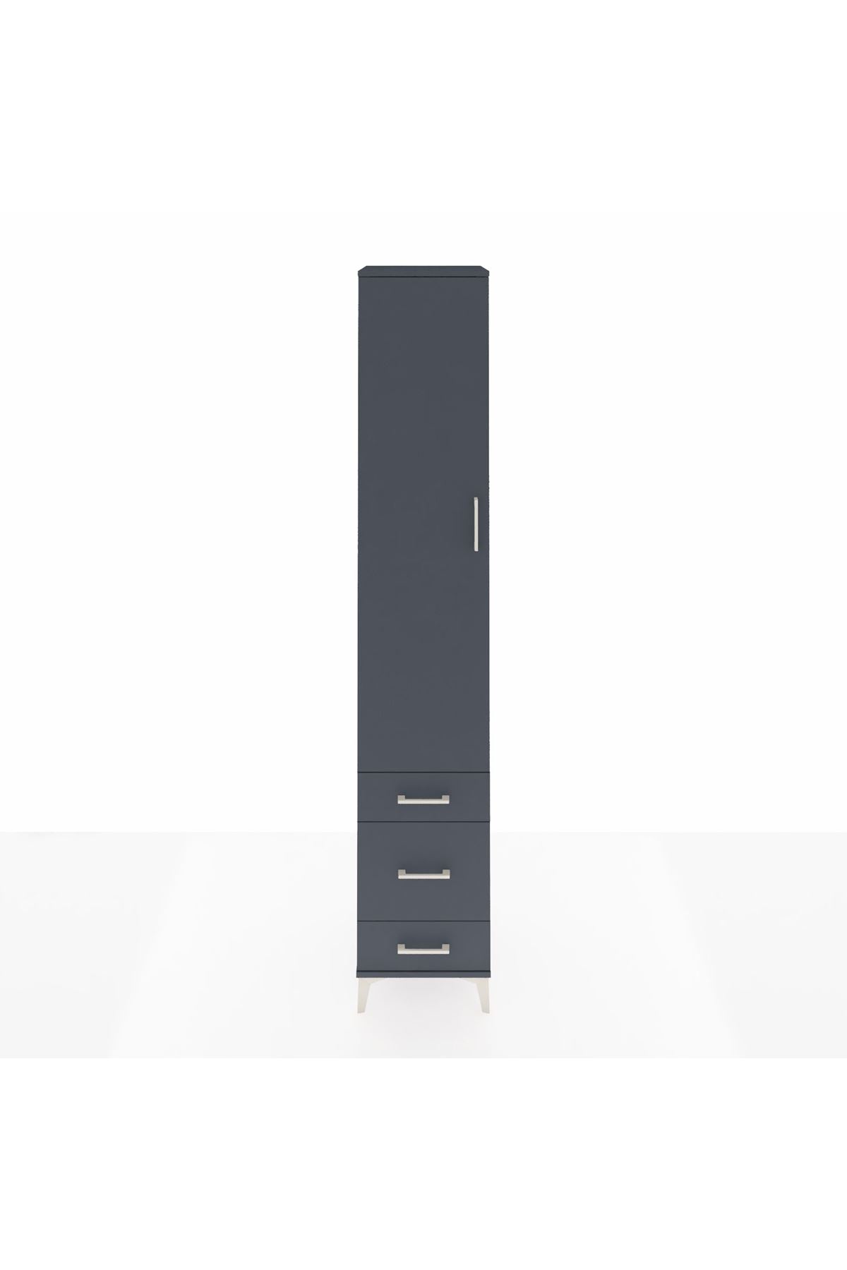 Hyperion Dolap 3 Raflı 3 Çekmeceli Tek Askılı 44x44x243 - S64M113V5B