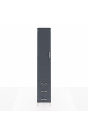 Hyperion Dolap 5 Raflı 3 Çekmeceli Tek Kapaklı 44x44x243 - S64M114V5B