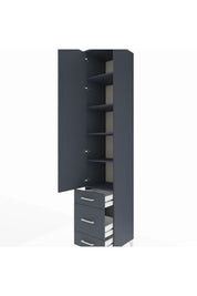 Hyperion Dolap 5 Raflı 3 Çekmeceli Tek Kapaklı 44x44x243 - S64M114V5B