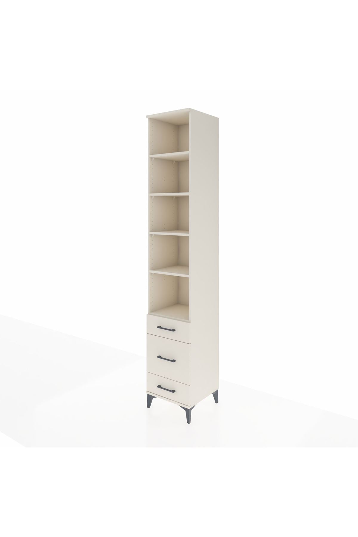 Hyperion Dolap 5 Raflı 3 Çekmeceli 44x44x243 - S64M115V1B