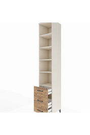 Hyperion Dolap 5 Raflı 3 Çekmeceli 44x44x243 - S64M115V3B