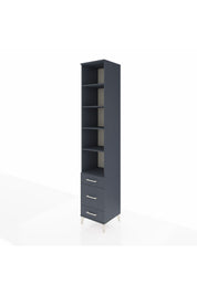 Hyperion Dolap 5 Raflı 3 Çekmeceli 44x44x243 - S64M115V5B