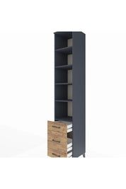 Hyperion Dolap 5 Raflı 3 Çekmeceli 44x44x243 - S64M115V6B