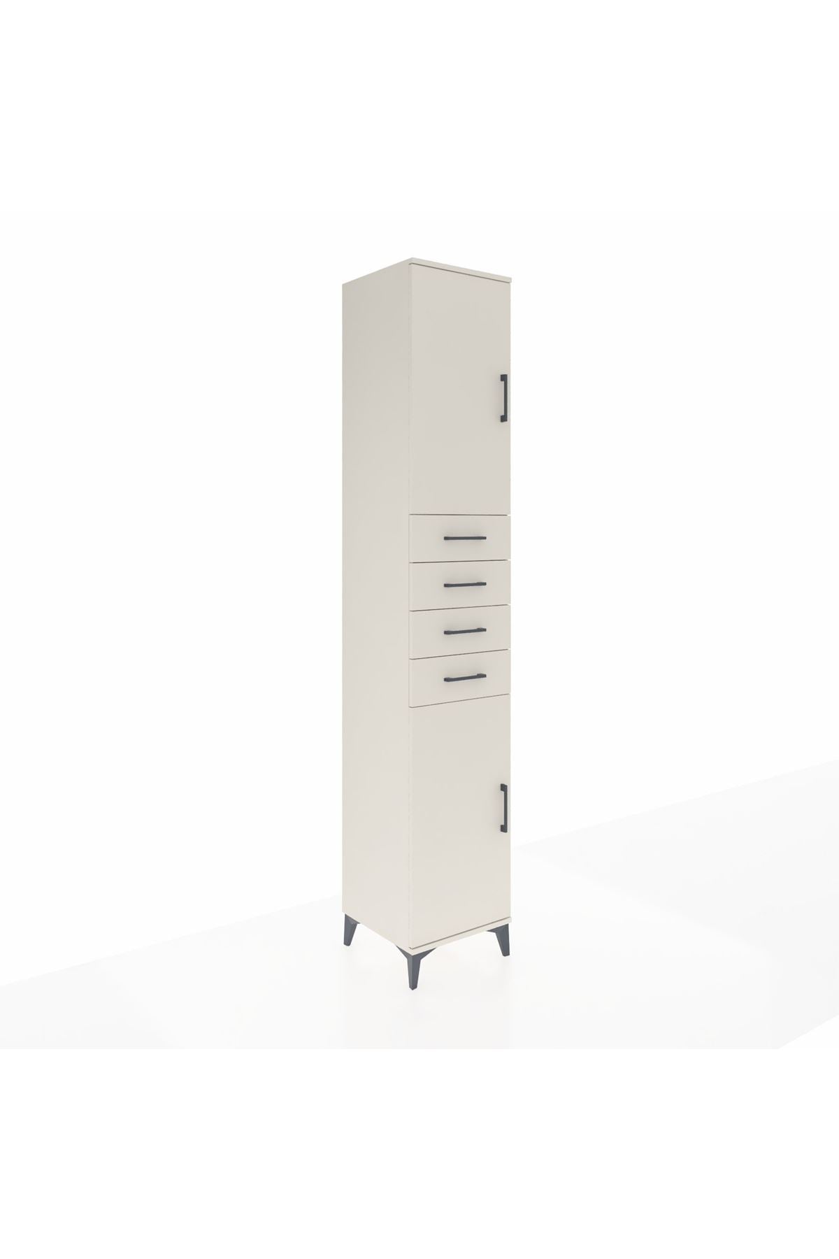 Hyperion Dolap 4 Raflı 4 Çekmeceli 2 Kapaklı 44x44x243 - S64M116V1B