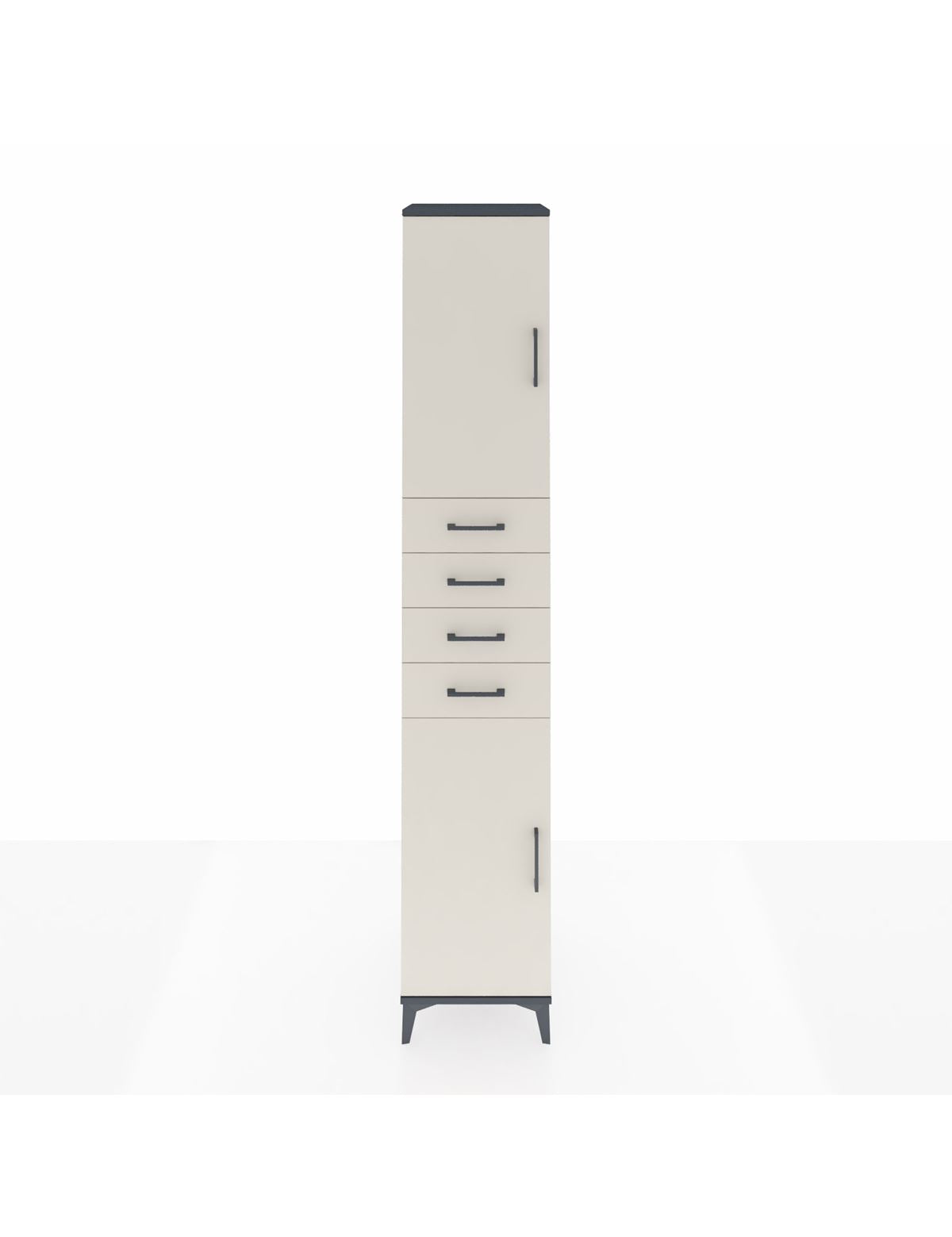 Hyperion Dolap 4 Raflı 4 Çekmeceli 2 Kapaklı 44x44x243 - S64M116V4B