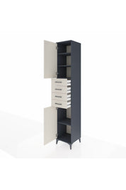 Hyperion Dolap 4 Raflı 4 Çekmeceli 2 Kapaklı 44x44x243 - S64M116V4B