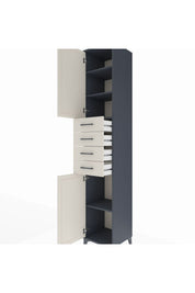 Hyperion Dolap 4 Raflı 4 Çekmeceli 2 Kapaklı 44x44x243 - S64M116V4B