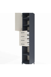 Hyperion Dolap 4 Raflı 4 Çekmeceli Tek Kapaklı 44x44x243 - S64M117V4B