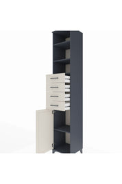 Hyperion Dolap 4 Raflı 4 Çekmeceli Tek Kapaklı 44x44x243 - S64M118V4B