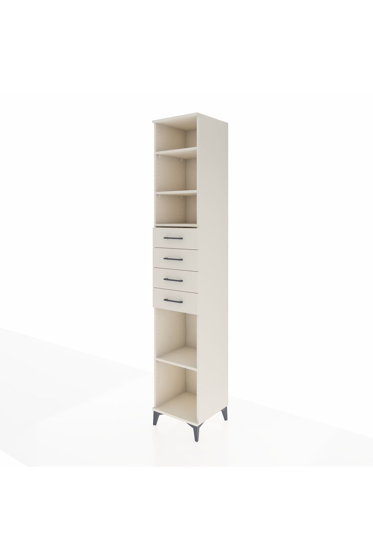 Hyperion Dolap 4 Raflı 4 Çekmeceli 44x44x243 - S64M119V1B
