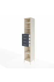 Hyperion Dolap 4 Raflı 4 Çekmeceli 44x44x243 - S64M119V2B