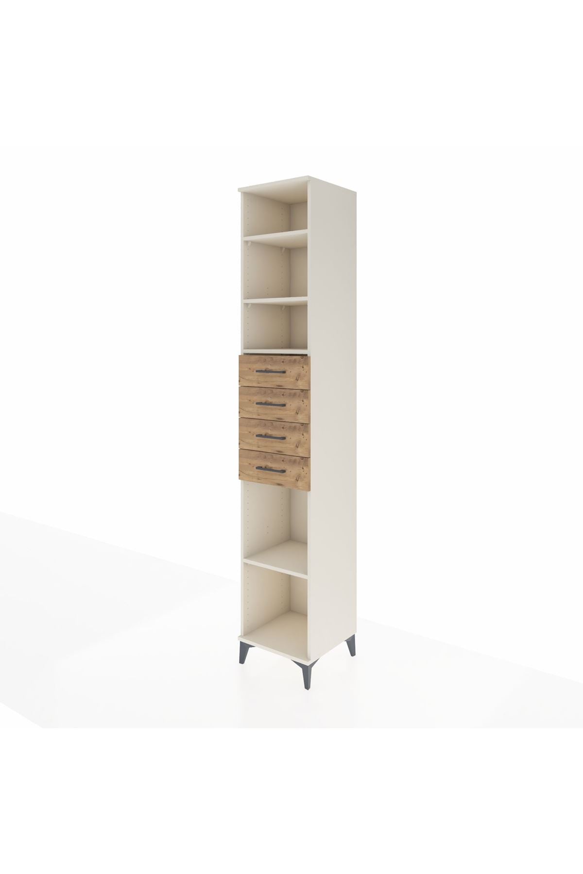 Hyperion Dolap 4 Raflı 4 Çekmeceli 44x44x243 - S64M119V3B