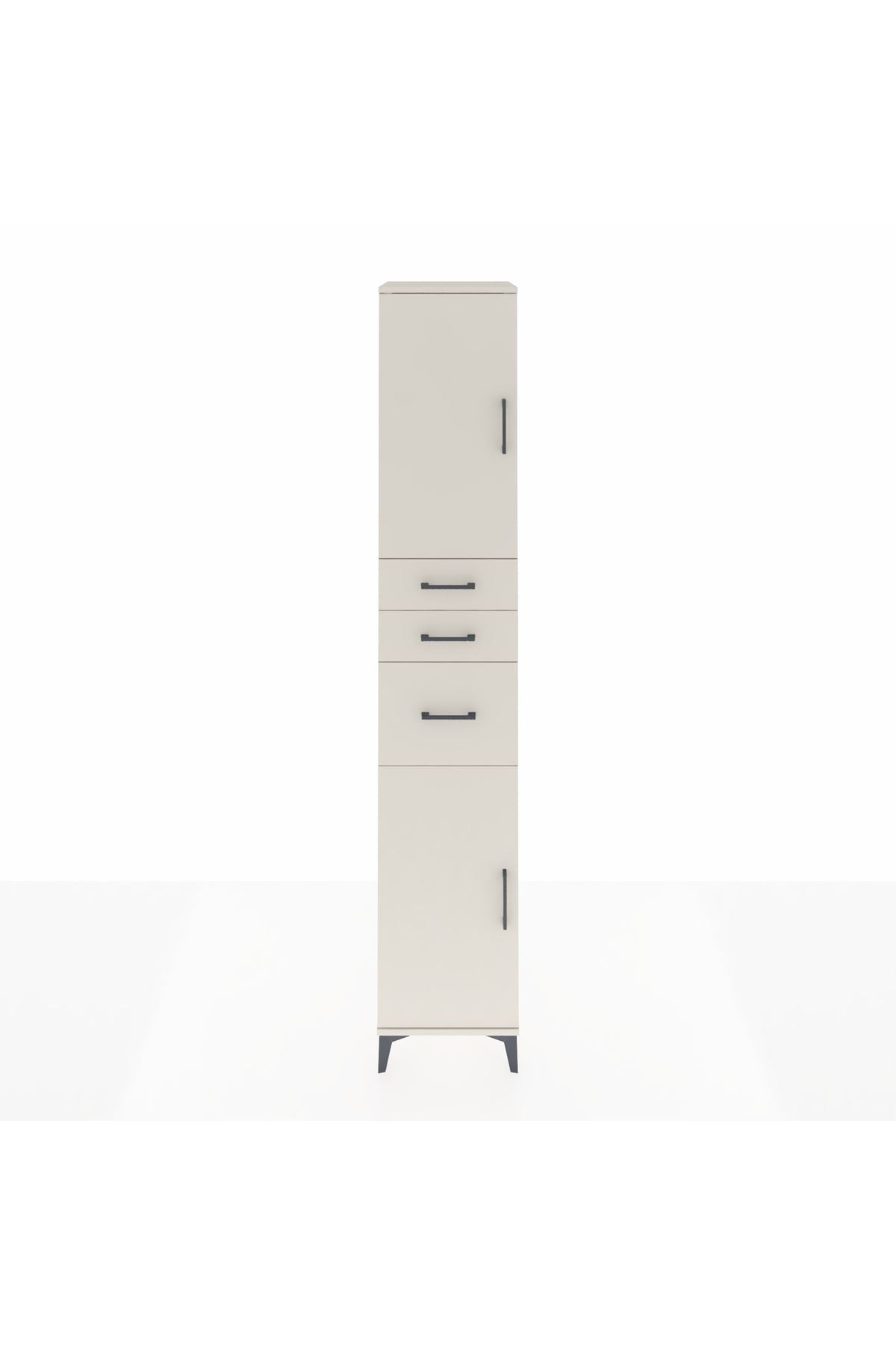 Hyperion Dolap 4 Raflı 3 Çekmeceli 2 Kapaklı 44x44x243 - S64M120V1B