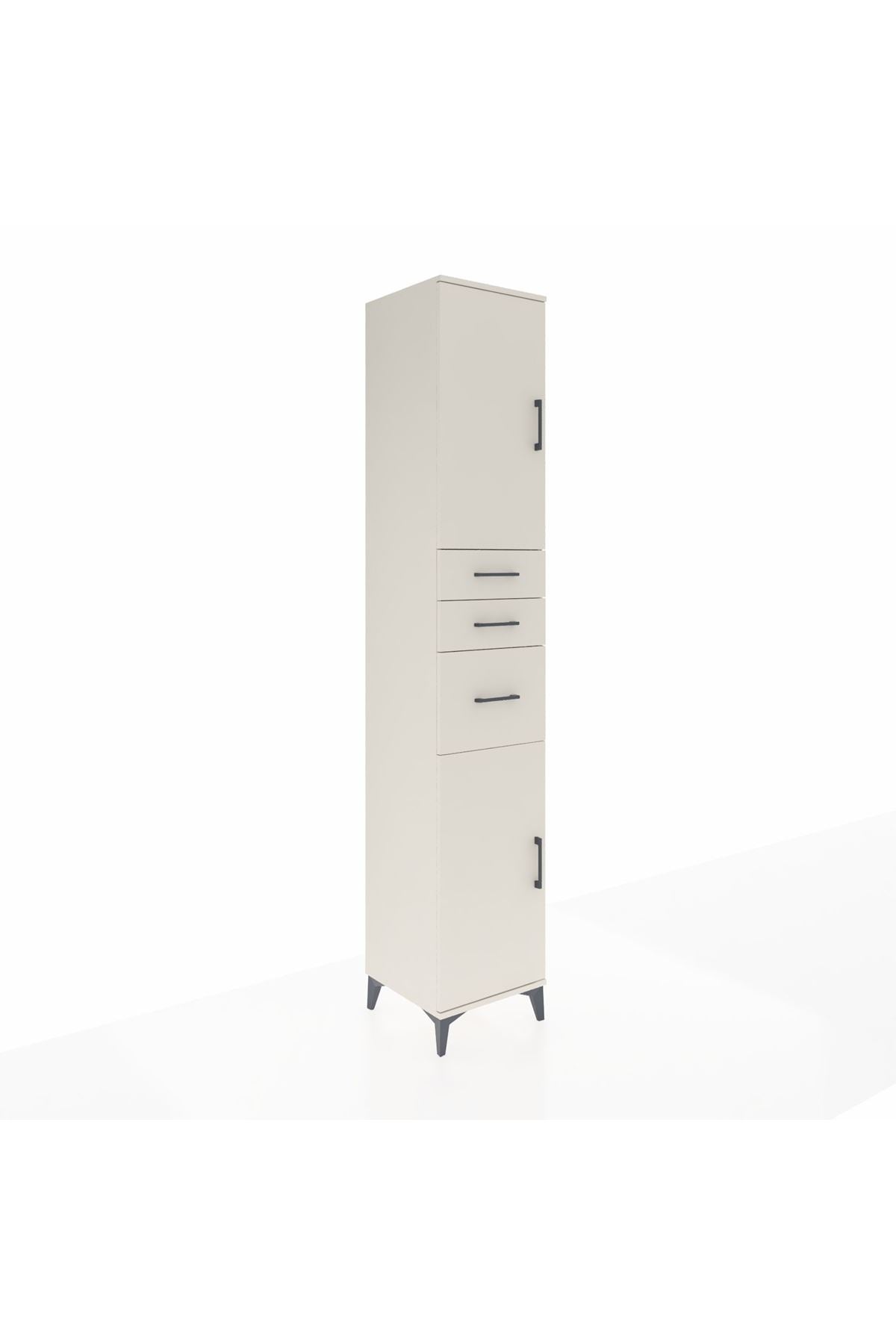 Hyperion Dolap 4 Raflı 3 Çekmeceli 2 Kapaklı 44x44x243 - S64M120V1B