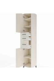 Hyperion Dolap 4 Raflı 3 Çekmeceli 2 Kapaklı 44x44x243 - S64M120V1B