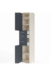 Hyperion Dolap 4 Raflı 3 Çekmeceli 2 Kapaklı 44x44x243 - S64M120V2B