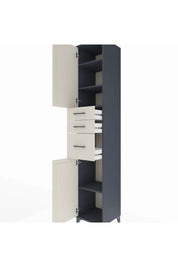 Hyperion Dolap 4 Raflı 3 Çekmeceli 2 Kapaklı 44x44x243 - S64M120V4B
