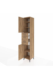 Hyperion Dolap 4 Raflı 3 Çekmeceli 2 Kapaklı 44x44x243 - S64M120V9B